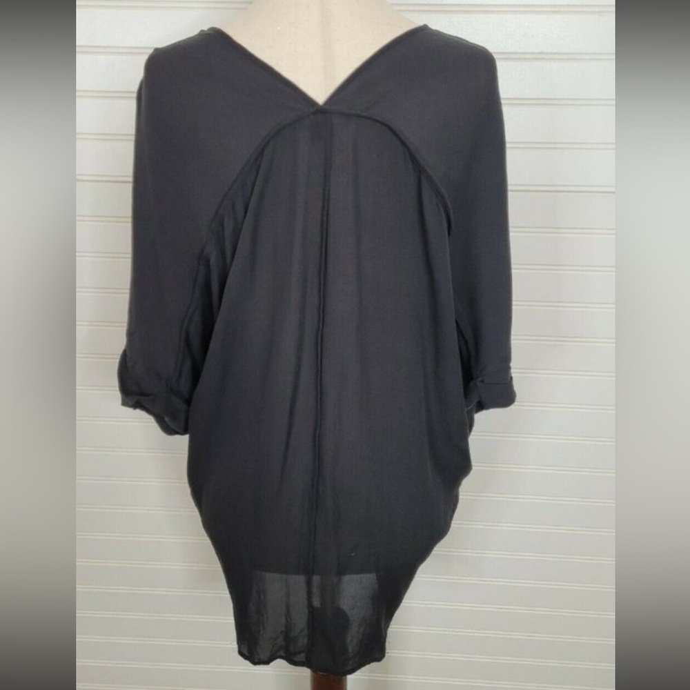 - Vince Black silk Chiffon Tunic - Picture 2 of 4